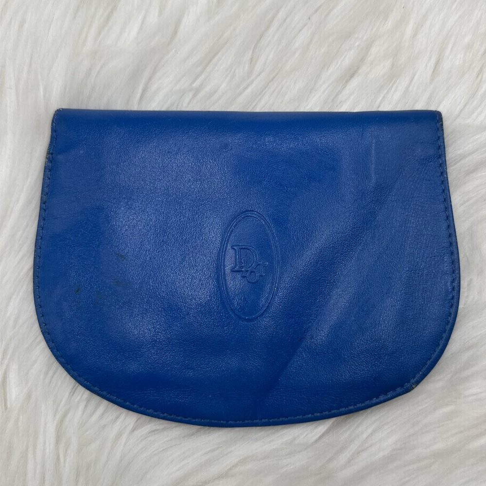 Dior Blue Leather Wallet